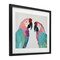 Stupell Industries Exotic Pastel Macaws Black Framed Print Under Glass, design by Sisi and Seb